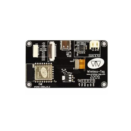 Loufy Serielles Bildschirmmodul, Hochwertiger 2,4-IPS-Bildschirm mit WiFi-Bluetooth-Unterstützung, Basierend auf Dem ESP32-C3-Entwicklungsboard ZX240-C3SI1-Modul von Loufy