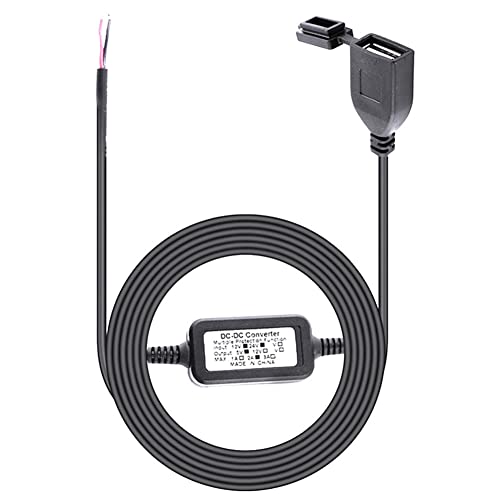 Loufy Wasserdichter USB-Port Auto DVR Exklusive Power Box für Motorrad Smartphone GPS Kabel Auto Ladegerät Kit 12V -24V bis 5V von Loufy