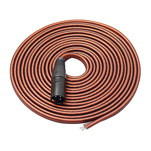 Loufy XLR Lautsprecher Kabel, Lautsprecher Blanker Draht auf XLR Stecker Vergoldeter XLR 3 Pin Stecker Audio Kabel Offenes Ende von Loufy
