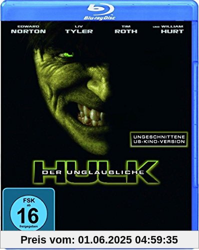 Der unglaubliche Hulk (ungeschnittene US-Kinoversion) [Blu-ray] von Louis Leterrier