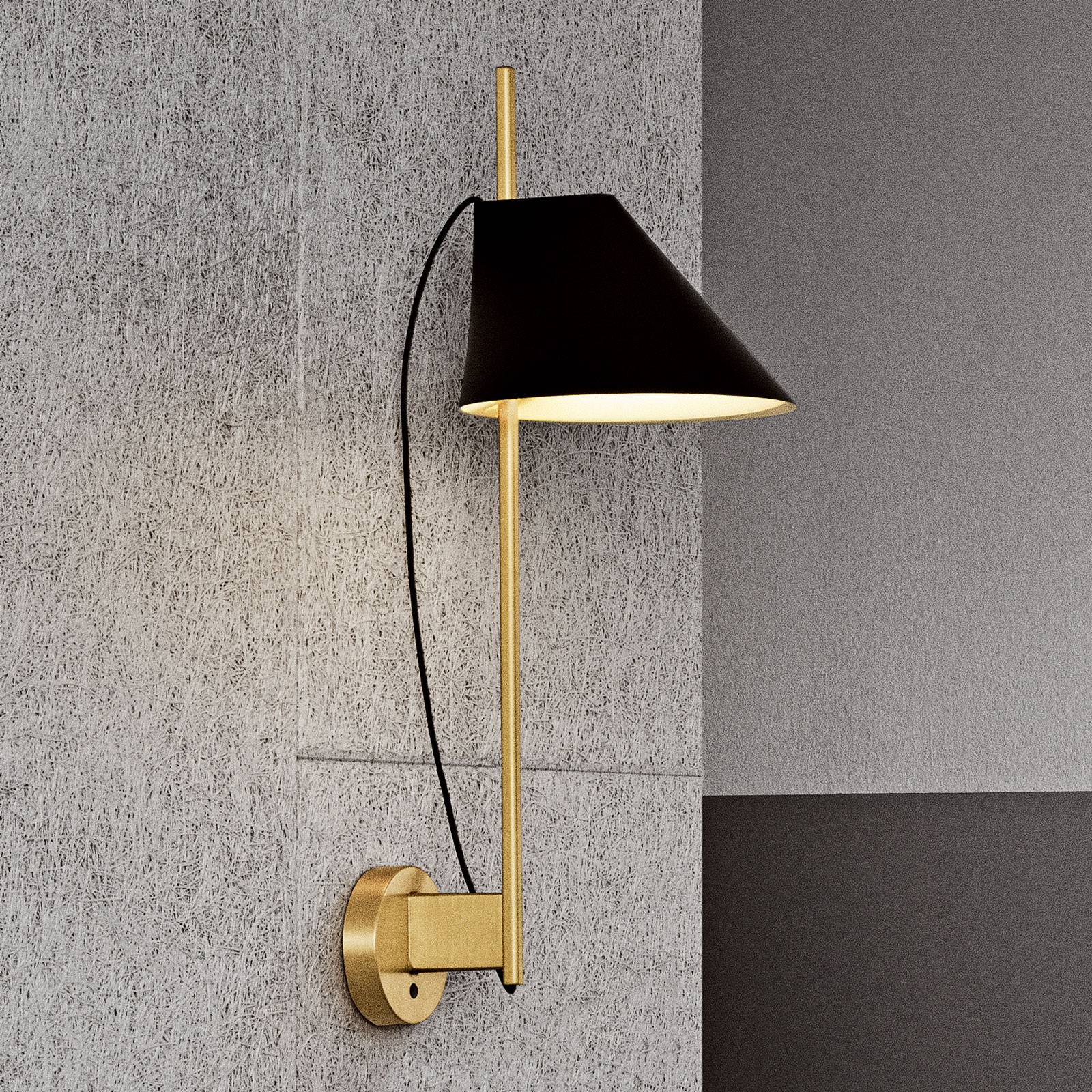 Louis Poulsen Marmor-Wandlampe Yuh Brass, schwarz von Louis Poulsen