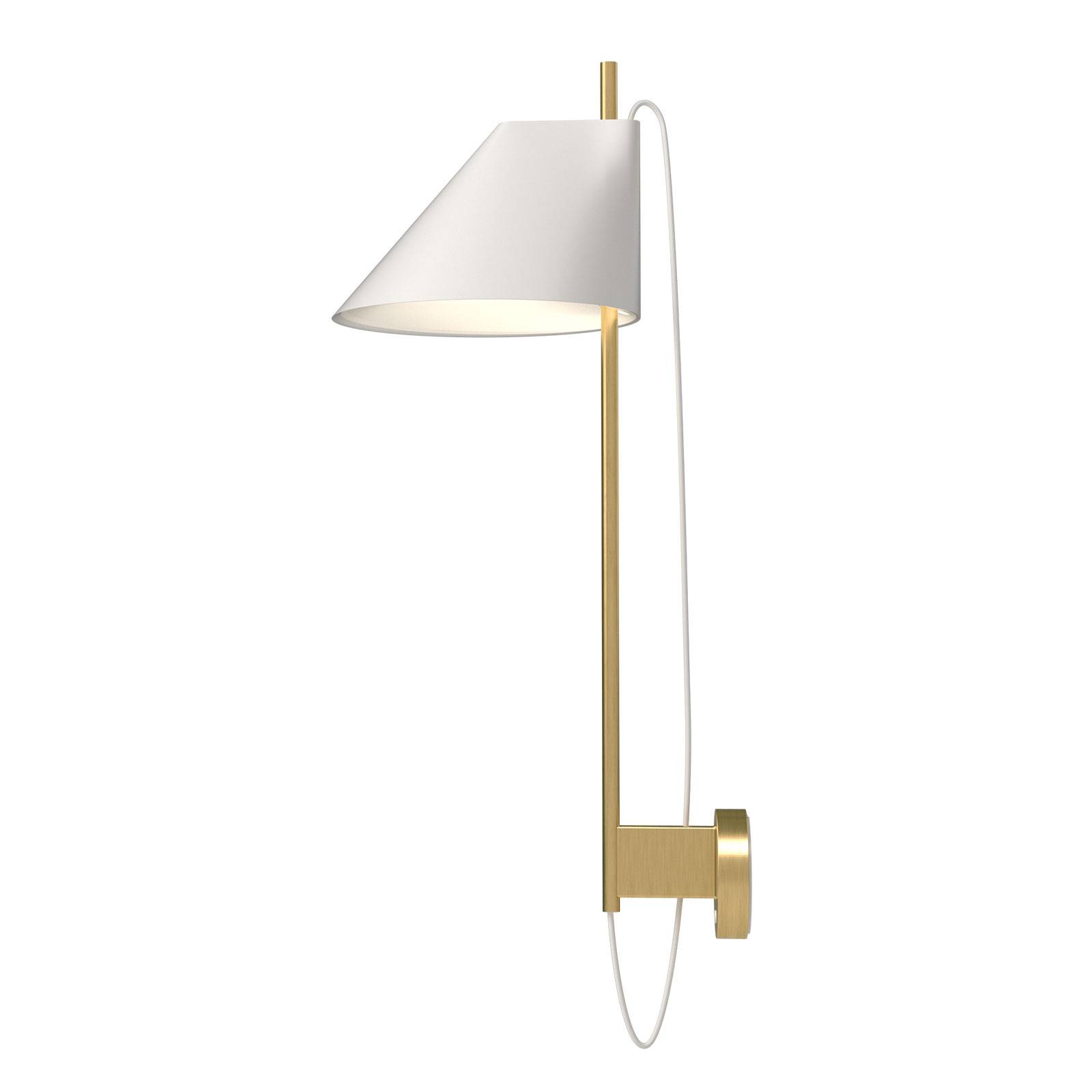 Louis Poulsen Marmor-Wandlampe Yuh Brass, weiß von Louis Poulsen