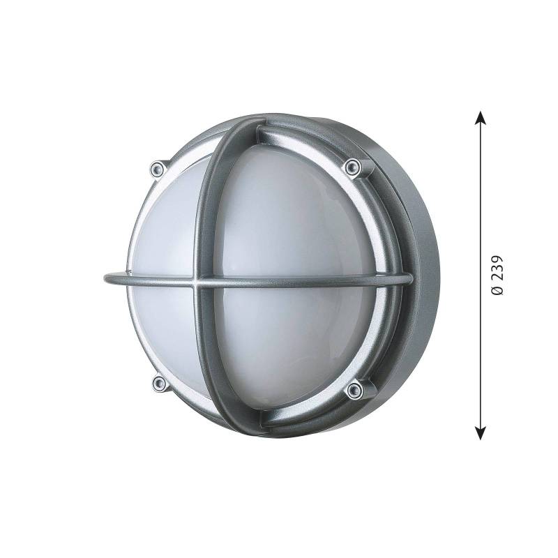 Louis Poulsen Skot LED-Wandleuchte 3.000K alu/opal von Louis Poulsen