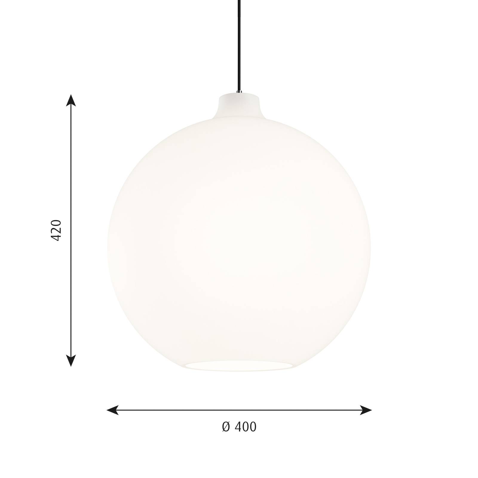 Louis Poulsen Wohlert Glas-Pendellampe Ø 40 cm Louis Poulsen Wohlert Glas-Pendellampe Ø 40 cm von Louis Poulsen