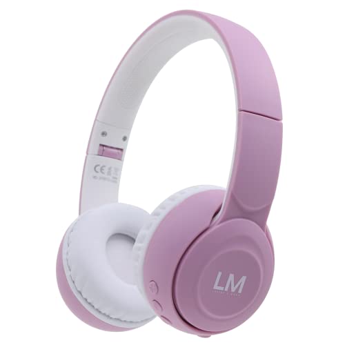 Louise & Mann 2 Bluetooth Kopfhörer On Ear, Kabellos Kopfhörer, Hi-Fi Stereo, Kopfhörer mit Mikrofon, Faltbares Headset, weiche Ohrpolster für iPhone/Android/PC/Laptop/TV (Violett) von Louise & Mann