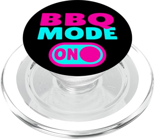 BBQ Mode ON - Grill PopSockets PopGrip für MagSafe von Louisiana Orleans Cajun Creole retro apparel