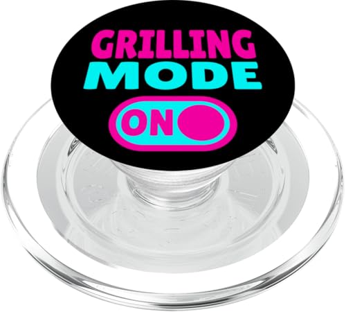 Grilling Mode ON – BBQ PopSockets PopGrip für MagSafe Grilling Mode ON – BBQ PopSockets PopGrip für MagSafe von Louisiana Orleans Cajun Creole retro apparel