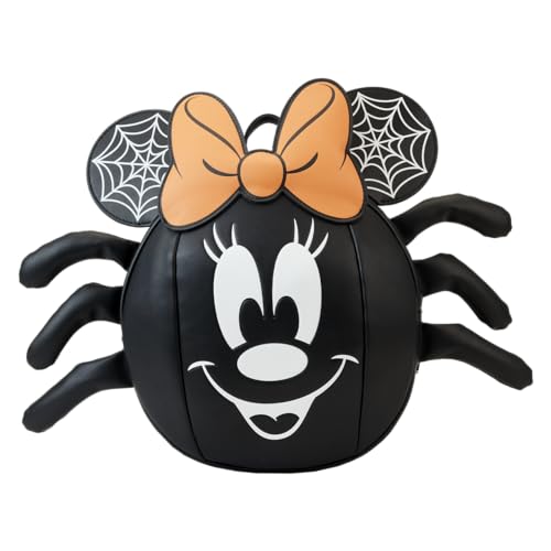 Loungefly Disney Minnie Spider Mini Rucksack | Halloween Taschen, Schwarz, Einheitsgröße von Loungefly