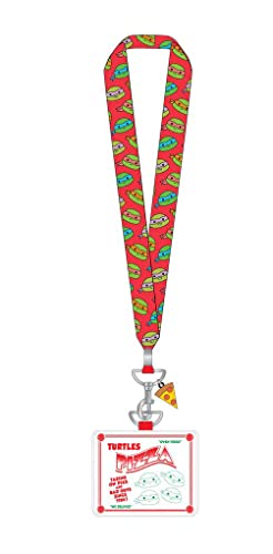 Loungefly TMNT Pizza-Box-Schlüsselband mit PU-Kartenhalter von Loungefly