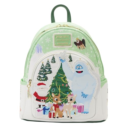 Loungefly The Nightmare Before Christmas: Rudolph The Red Nosed Reindeer - Rudolph Holiday Group Mini Backpack (RRSBK0001) von Loungefly