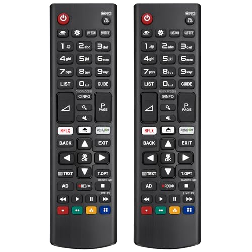 Fernbedienung für LG Fernseher Smart TV - Universal Remote (2er-Pack) Ersatzfernbedienung für LG Smart LCD OLED QNED Nanocell 4K UHD Ultra HD TVs von Loutoc