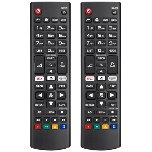 (2er-Pack) Ersatz-Fernbedienung für LG Fernseher Universal Remote für LG LCD OLED QNED Nanocell 4K UHD Ultra HD Smart TVs von Loutoc