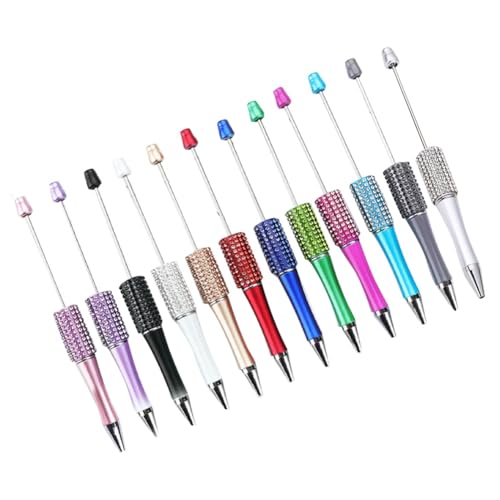Louttary 12-Teiliger Diamant-Perlenstift DIY Perlenstifte Kugelschreiber Studentenbedarf Kunststoff zum Schreiben für Schule und Büro Louttary 12-Teiliger Diamant-Perlenstift DIY Perlenstifte Kugelschreiber Studentenbedarf Kunststoff zum Schreiben für Schule und Büro von Louttary
