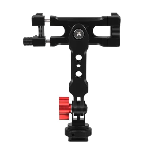 Louttary 1Set Multifunktionaler Kaltstart-Mund Drehbarer Telefonclip Horizontal Vertikal Kameramonitor Telefonhalter Schwarz von Louttary