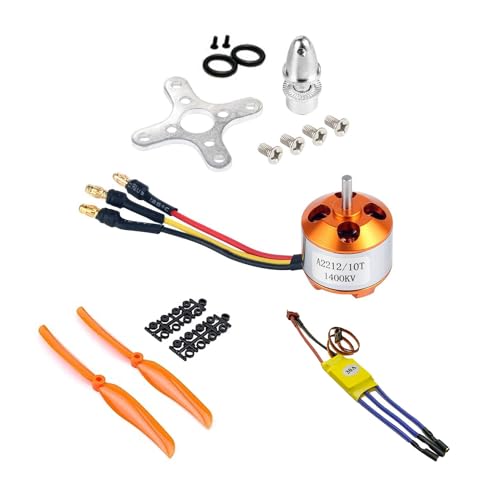 Louttary 2212 1400KV Motor + 30A ESC + 8060 Propeller + Propeller Protector für RC Quadcopter Helikopter Flugzeug Copter Multi-Copter Zubehör Louttary 2212 1400KV Motor + 30A ESC + 8060 Propeller + Propeller Protector für RC Quadcopter Helikopter Flugzeug Copter Multi-Copter Zubehör von Louttary