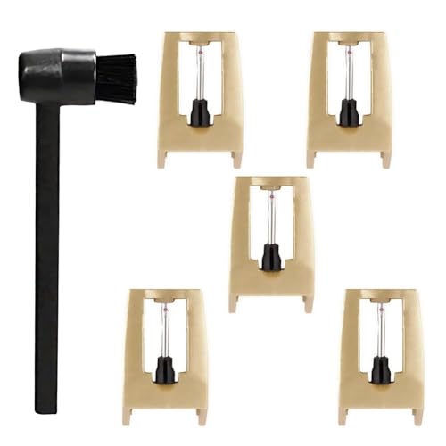 Louttary 5-Teiliger Austausch der Plattenspieler-Nadeln mit Stylus-Reinigungsbürsten-Set, Plattenspieler-Nadel-Eingabestift für, Plattenspieler, Einfache Installation Louttary 5-Teiliger Austausch der Plattenspieler-Nadeln mit Stylus-Reinigungsbürsten-Set, Plattenspieler-Nadel-Eingabestift für, Plattenspieler, Einfache Installation von Louttary