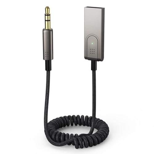 Louttary AUX-Auto-Bluetooth-Kabel, USB-Auto-Audiokabel, Audioanruf-Navigations-Konvertierungskabel, Zubehör von Louttary