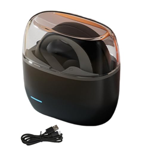 Louttary Bluetooth-Headset mit Hängendem Ohr, Offenes Bluetooth 5.3, Kabelloses Headset mit Rauschunterdrückung, Kabelloses Aufladen, Kopfhörer, Einfach zu Bedienen, Schwarz Louttary Bluetooth-Headset mit Hängendem Ohr, Offenes Bluetooth 5.3, Kabelloses Headset mit Rauschunterdrückung, Kabelloses Aufladen, Kopfhörer, Einfach zu Bedienen, Schwarz von Louttary