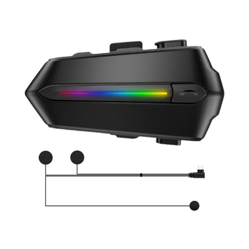 Louttary Bluetooth-Kopfhörer 5.3 für Motorradhelme, Rauschunterdrückung, Wasserdicht, für Radsport, Ladekopfhörer mit Großer Kapazität, Einfach zu Bedienen, Weiches Mikrofon Louttary Bluetooth-Kopfhörer 5.3 für Motorradhelme, Rauschunterdrückung, Wasserdicht, für Radsport, Ladekopfhörer mit Großer Kapazität, Einfach zu Bedienen, Weiches Mikrofon von Louttary