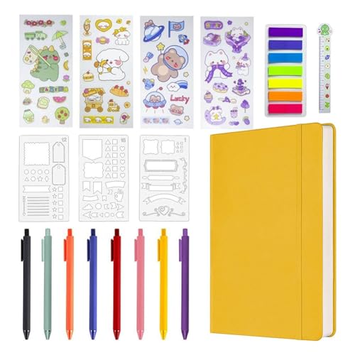 Louttary Hardcover-Notizbuch-Set, Zubehörplaner, Tagesnotizbuch + Kalender, Kontaktelemente für Teenager-Mädchen, 120 G/M², 160 Seiten, Langlebig, Einfach zu Installieren G Louttary Hardcover-Notizbuch-Set, Zubehörplaner, Tagesnotizbuch + Kalender, Kontaktelemente für Teenager-Mädchen, 120 G/M², 160 Seiten, Langlebig, Einfach zu Installieren G von Louttary