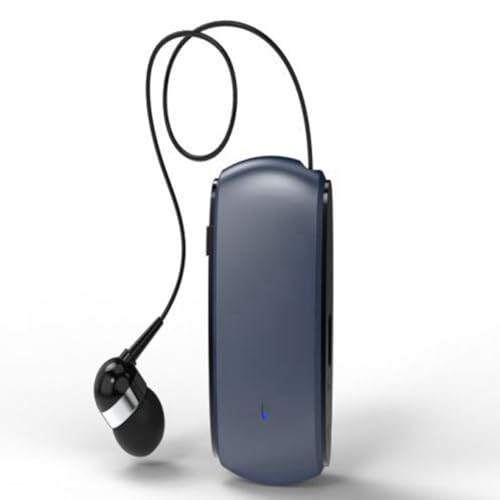 Louttary K68 Bluetooth-Headset, Lavalier, Einziehbare Steckkarte, Einzelner KopfhöRer, Multifunktionales Clip-Headset, MP3-Player, Blau Louttary K68 Bluetooth-Headset, Lavalier, Einziehbare Steckkarte, Einzelner KopfhöRer, Multifunktionales Clip-Headset, MP3-Player, Blau von Louttary