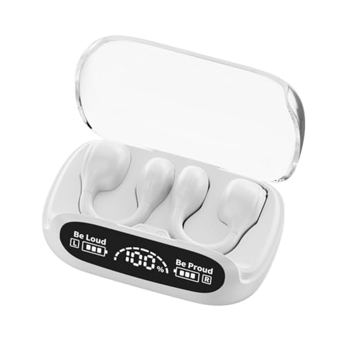 Louttary Kabelloses Headset mit Hängendem Ohr, Luftleitungskopfhörer, Bluetooth 5.3, Stereo-Headset, Kabelloses Aufladen, Kopfhörer, Langlebig, Einfach zu Verwenden, Louttary Kabelloses Headset mit Hängendem Ohr, Luftleitungskopfhörer, Bluetooth 5.3, Stereo-Headset, Kabelloses Aufladen, Kopfhörer, Langlebig, Einfach zu Verwenden, von Louttary