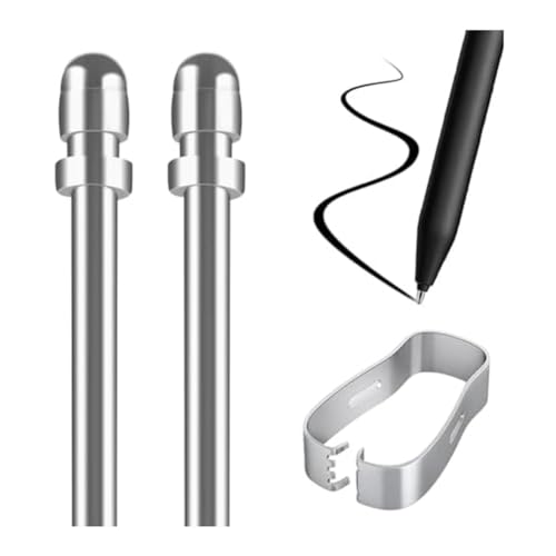 Louttary Keine Abnutzung der -Ersatzstiftspitzen, 2 Glatte und Präzise, mit Installationswerkzeug, Universalstift, Digitalstift, Einfach zu Verwenden und Langlebig von Louttary