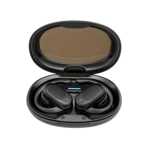 Louttary Luftleitungs-Kopfhörer-Set, Kabelloses Headset-Set mit Hängendem Ohr, Bluetooth 5.3-Stereo-Bluetooth-Headset, Kabelloser Ladekopfhörer von Louttary
