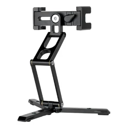 Louttary Mini-Taschenstativ, Faltbar, für Telefon, Vertikale und Horizontale Fotografie, Erweiterung für Videolicht, Mikrofon, Fotografie, Vlog, Einfach zu Bedienen von Louttary