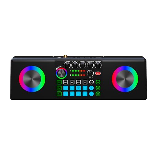 Louttary S169 Karaoke-Lautsprecher, Multifunktionale Soundkarte, Gerät zum Singen, Bluetooth-Live-Übertragungslautsprecher von Louttary