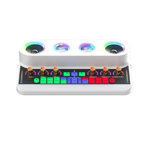 Louttary S20 Professionelle Audio-Soundkarte mit Anpassbarem Soundmodul, Musikkarte, Externes Audio-Interface für Live-Soundkarte, Einfache Installation, Einfach zu Bedienen, C von Louttary