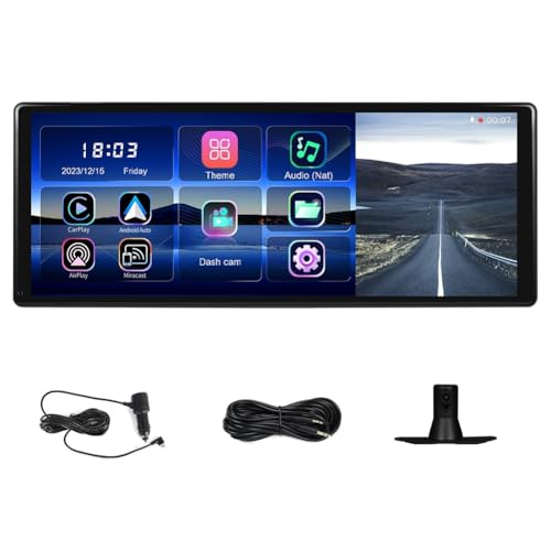 Louttary Tragbarer 11,3-Multimediaplayer Fürs Smart-Auto, Kabelloses Carplay, Android Auto, 4K-DVR, Dashcam, ADAS, Mirror Link, Bluetooth, FM- Louttary Tragbarer 11,3-Multimediaplayer Fürs Smart-Auto, Kabelloses Carplay, Android Auto, 4K-DVR, Dashcam, ADAS, Mirror Link, Bluetooth, FM- von Louttary