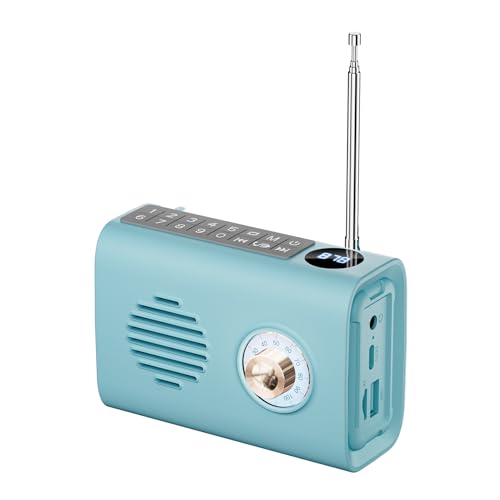 Louttary Tragbares Mini-UKW-Radio, Outdoor-Solarradio, Bluetooth-Lautsprecher mit Buntem Licht, Unterstützung für Freisprechanrufe C Louttary Tragbares Mini-UKW-Radio, Outdoor-Solarradio, Bluetooth-Lautsprecher mit Buntem Licht, Unterstützung für Freisprechanrufe C von Louttary