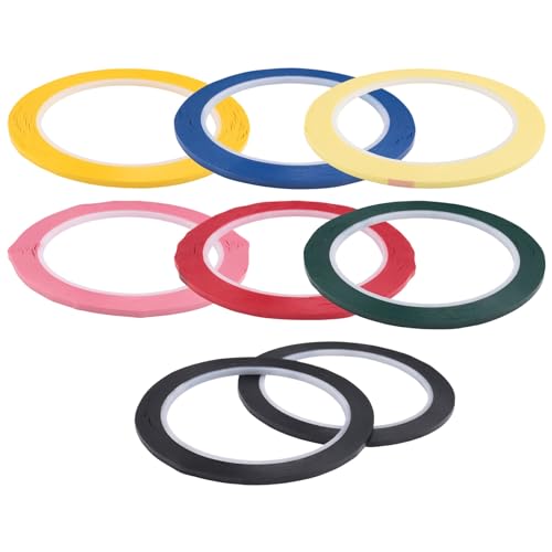 Louttary Whiteboard-Klebeband, 8er-Pack, Dünnes Klebeband für Trocken Abwischbare Tafel, Whiteboard-Zubehör, Abwischbare Tafelteile von Louttary