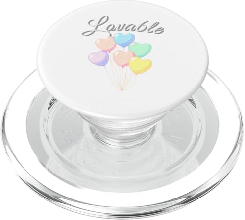 Liebenswerte Pastellballon-Herzen PopSockets PopGrip für MagSafe Liebenswerte Pastellballon-Herzen PopSockets PopGrip für MagSafe von Lovables Designs You Like