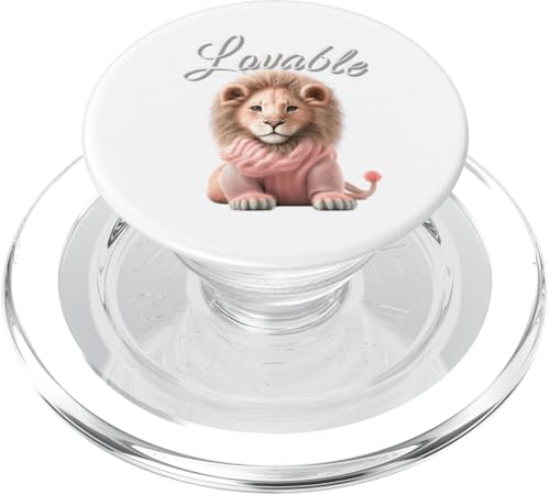 Liebenswerter Löwe PopSockets PopGrip für MagSafe Liebenswerter Löwe PopSockets PopGrip für MagSafe von Lovables Designs You Like