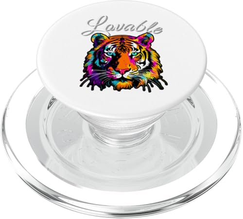 Liebenswerter Techno Tiger PopSockets PopGrip für MagSafe Liebenswerter Techno Tiger PopSockets PopGrip für MagSafe von Lovables Designs You Like
