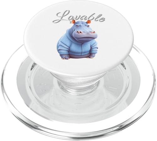 Liebenswertes Nilpferd PopSockets PopGrip für MagSafe Liebenswertes Nilpferd PopSockets PopGrip für MagSafe von Lovables Designs You Like