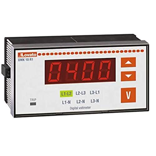 Amperemeter mit programmierbarem Ausgangsrelais, 4,5 x 9,2 x 10,5 cm, Weiß (Referenz: DMK11R1) von Lovato