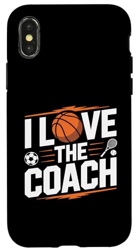 Ich liebe den Coach Sports Enthusiast Tribute Hülle für iPhone X/XS von Love Coach Appreciation Sports Enthusiast