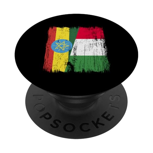 Äthiopien Italien halbe Flagge Stolz äthiopischer italienischer Stolz PopSockets Klebender PopGrip von Love Italia Italy Flag Designs Proud Italian Roots