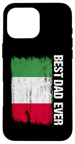 Best Italian Dad Ever Funny Italy Vatertag Spruch Hülle für iPhone 16 Pro Max von Love Italia Italy Flag Designs Proud Italian Roots