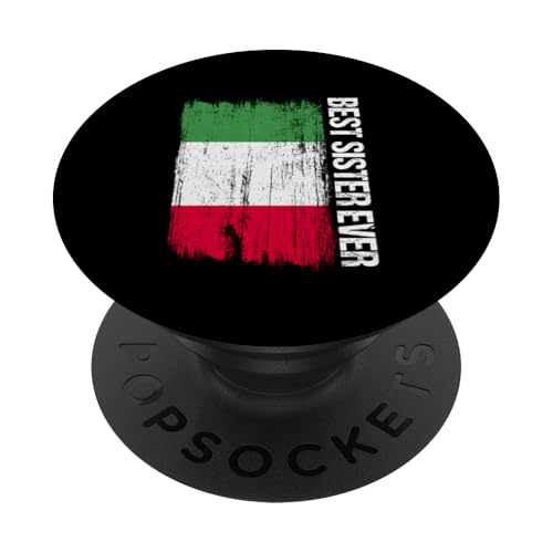 Best Italian Sister Ever Funny ItalyGeschwister Spruch PopSockets Klebender PopGrip Best Italian Sister Ever Funny ItalyGeschwister Spruch PopSockets Klebender PopGrip von Love Italia Italy Flag Designs Proud Italian Roots