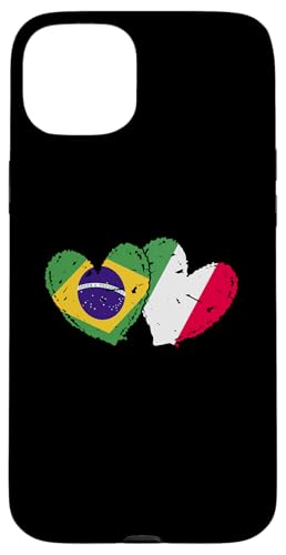 Brasilien Italien Flagge Herzen brasilianisches italienisches Erbe Hülle für iPhone 15 Plus Brasilien Italien Flagge Herzen brasilianisches italienisches Erbe Hülle für iPhone 15 Plus von Love Italia Italy Flag Designs Proud Italian Roots