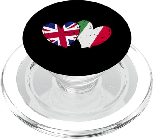 Britische Italien-Flagge, Herzen, britisches italienisches Erbe PopSockets PopGrip für MagSafe Britische Italien-Flagge, Herzen, britisches italienisches Erbe PopSockets PopGrip für MagSafe von Love Italia Italy Flag Designs Proud Italian Roots