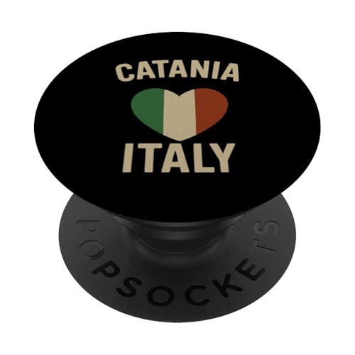 Catania Italien Sicilia Lover Italienische Flagge Herz PopSockets Klebender PopGrip Catania Italien Sicilia Lover Italienische Flagge Herz PopSockets Klebender PopGrip von Love Italia Italy Flag Designs Proud Italian Roots