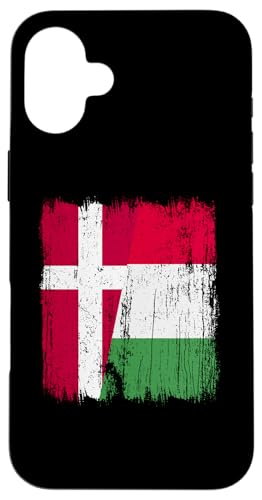 Dänemark Italien halbe Flagge Stolz dänischer italienischer Stolz Hülle für iPhone 16 Plus von Love Italia Italy Flag Designs Proud Italian Roots