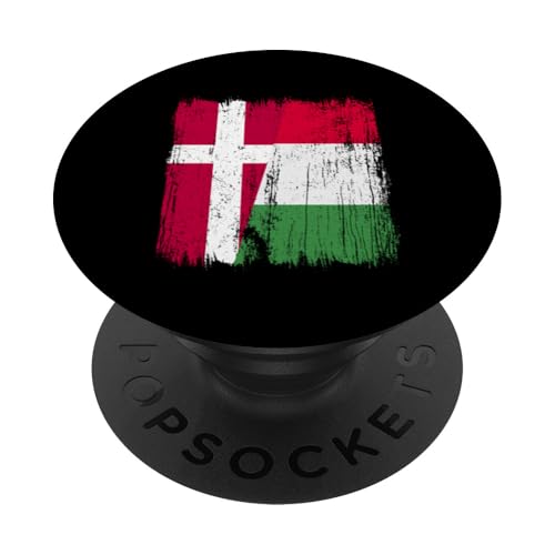 Dänemark Italien halbe Flagge Stolz dänischer italienischer Stolz PopSockets Klebender PopGrip von Love Italia Italy Flag Designs Proud Italian Roots