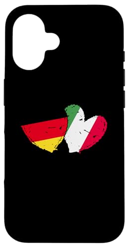 Deutschland Italien Flagge Herzen Deutsch Italienisches Erbe Hülle für iPhone 16 Deutschland Italien Flagge Herzen Deutsch Italienisches Erbe Hülle für iPhone 16 von Love Italia Italy Flag Designs Proud Italian Roots