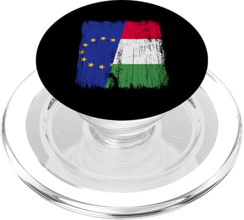 EU Italien Halbflagge stolz Europäische Union Italienischer Stolz PopSockets PopGrip für MagSafe von Love Italia Italy Flag Designs Proud Italian Roots